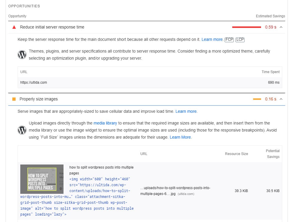 ultida pageinsight opportunities