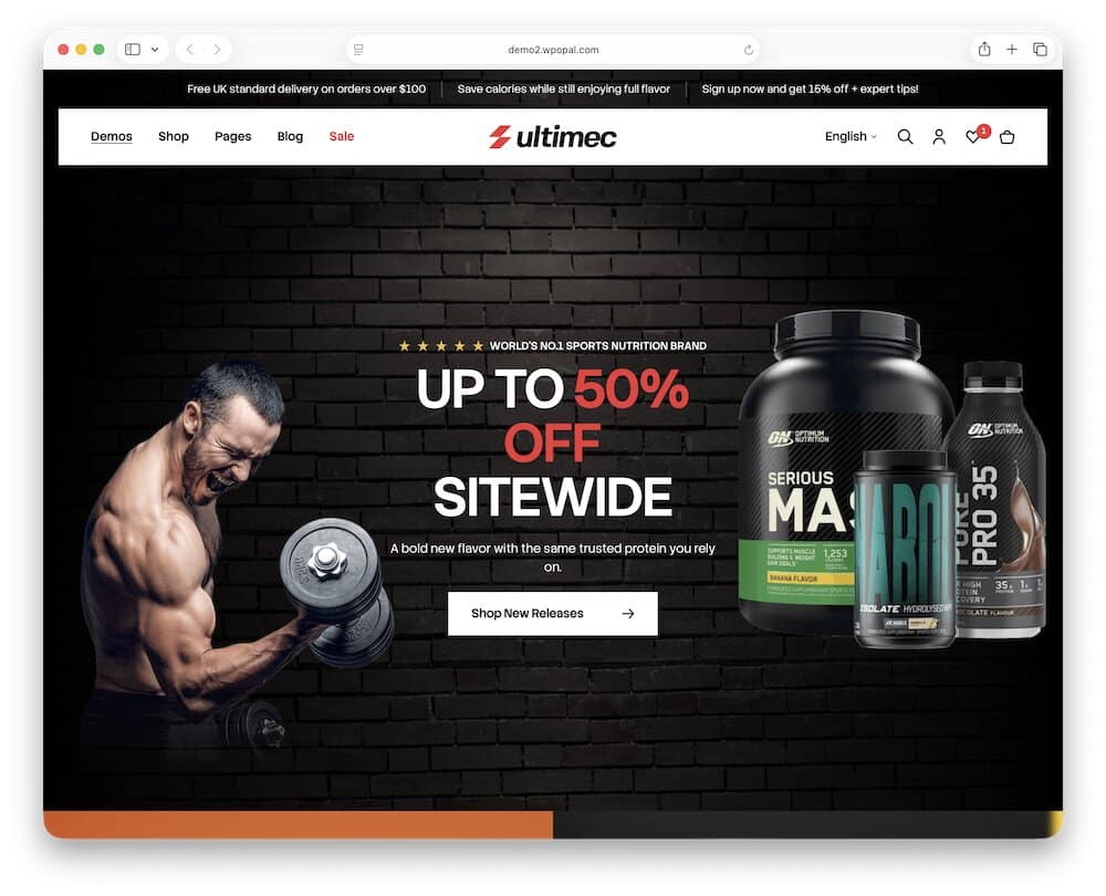 ultimec supplements wordpress theme