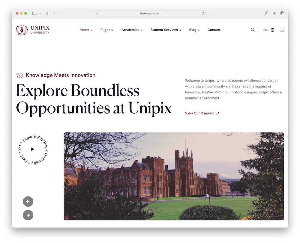 unipix wordpress theme test