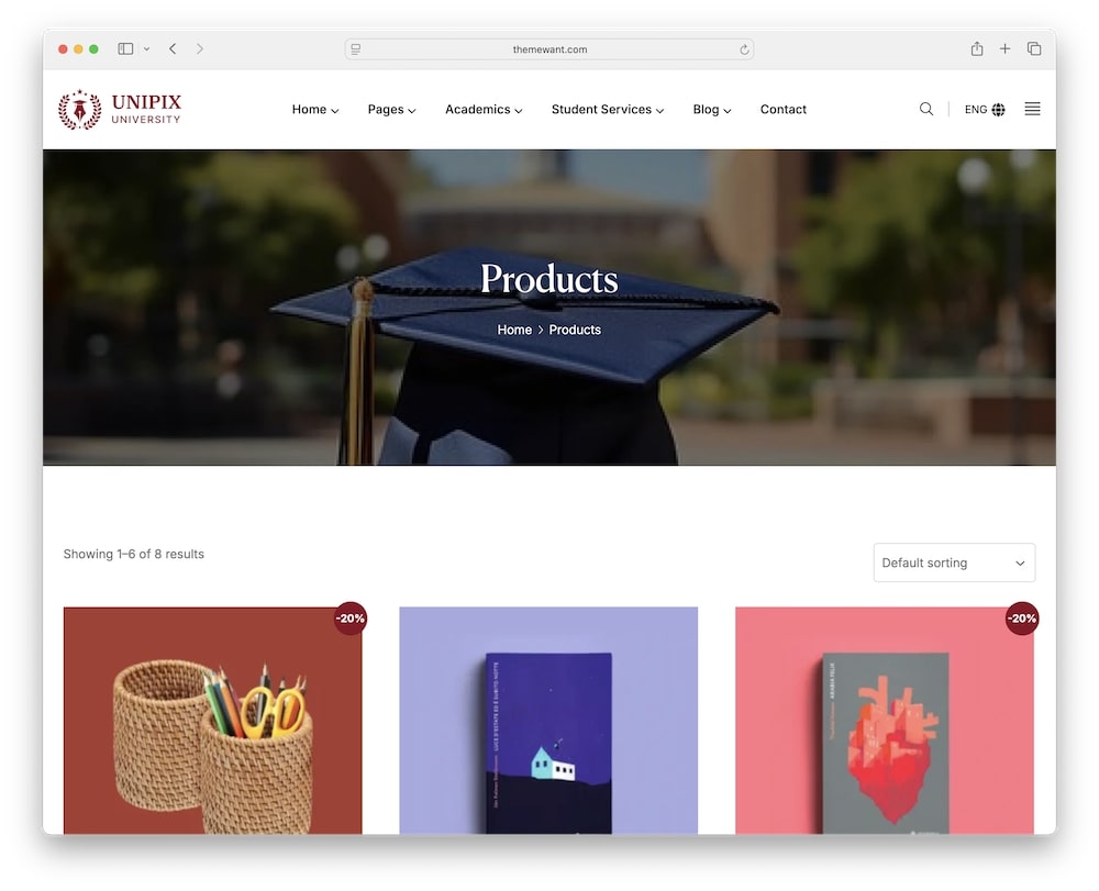 unipix wordpress theme woocommerce