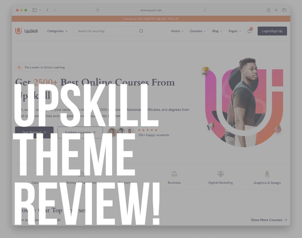 upskill wordpress theme review