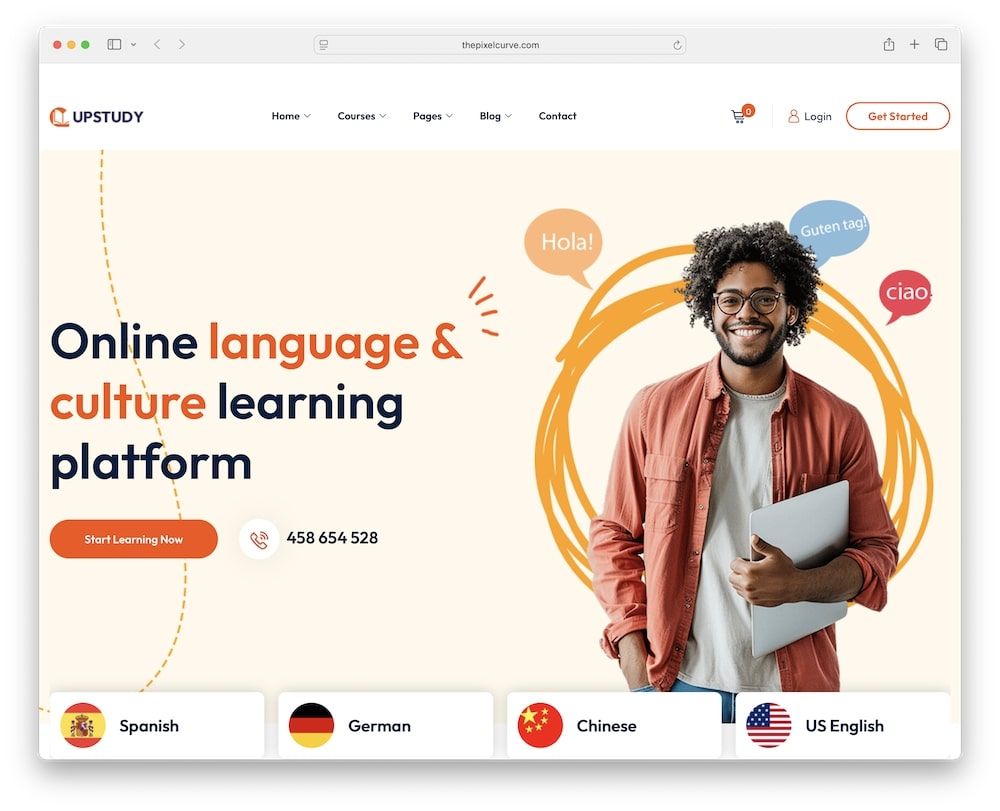 upstudy education lms wordpress theme