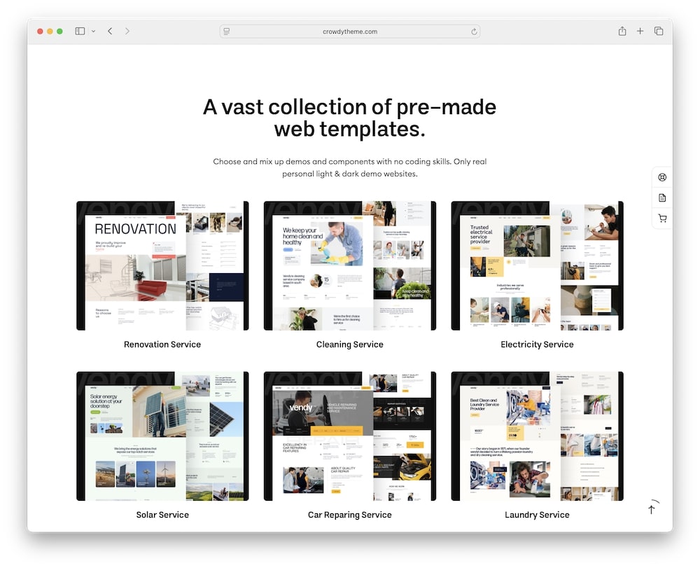 vendy wordpress theme predefined demos