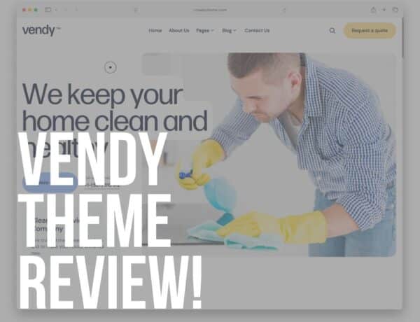 vendy wordpress small business theme review