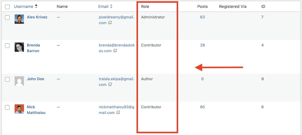 verify wordpress user roles and capabilities