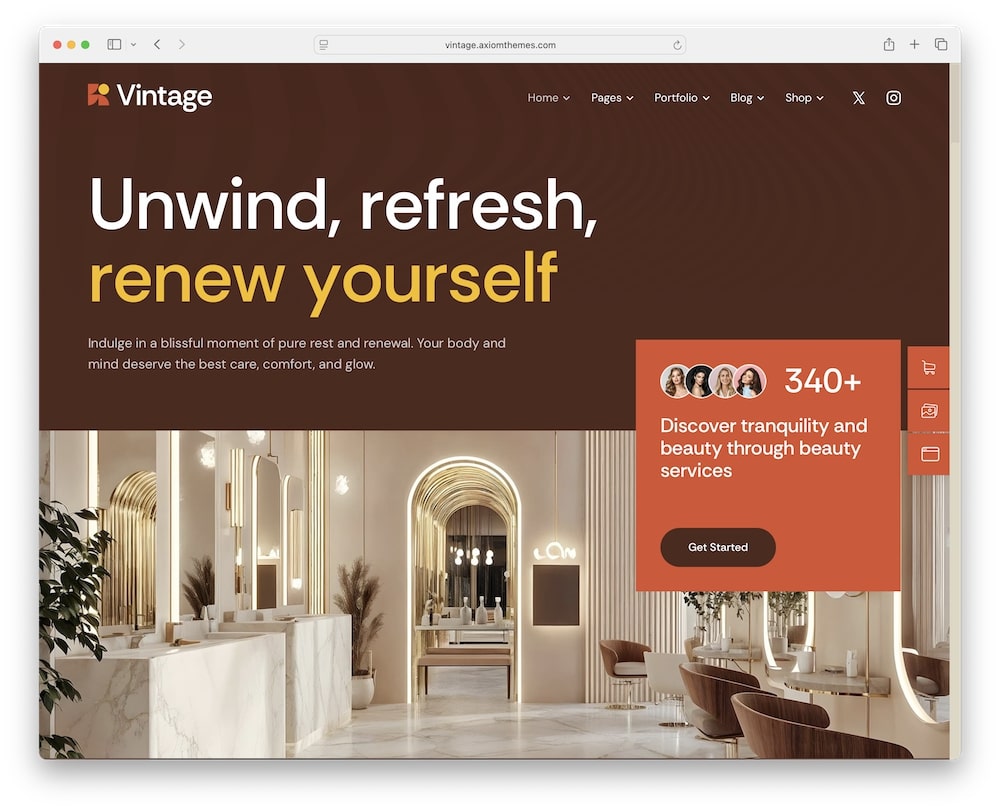 vintage wordpress multi purpose theme