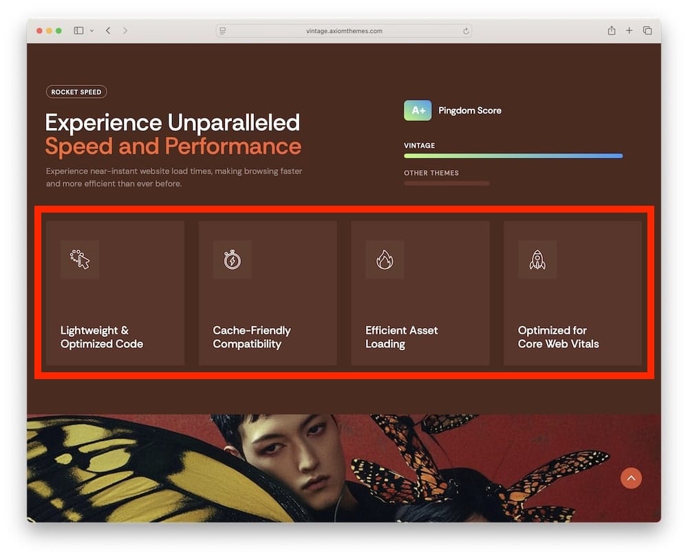 vintage wordpress theme high performance