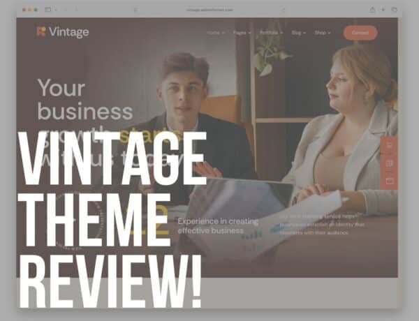 vintage wordpress theme review