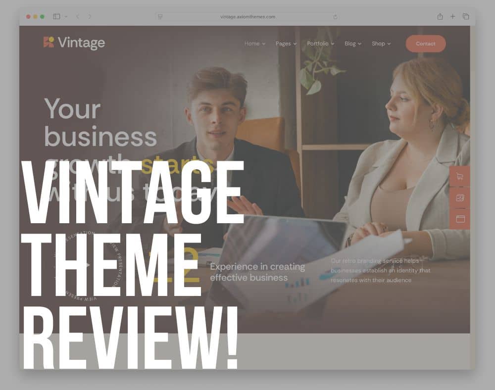 vintage wordpress theme review