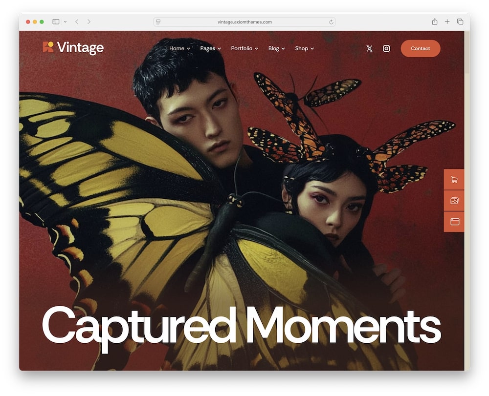 vintage wordpress theme test 1