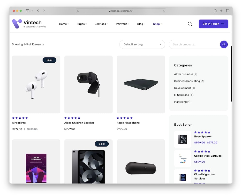 vintech wordpress theme woocommerce integration