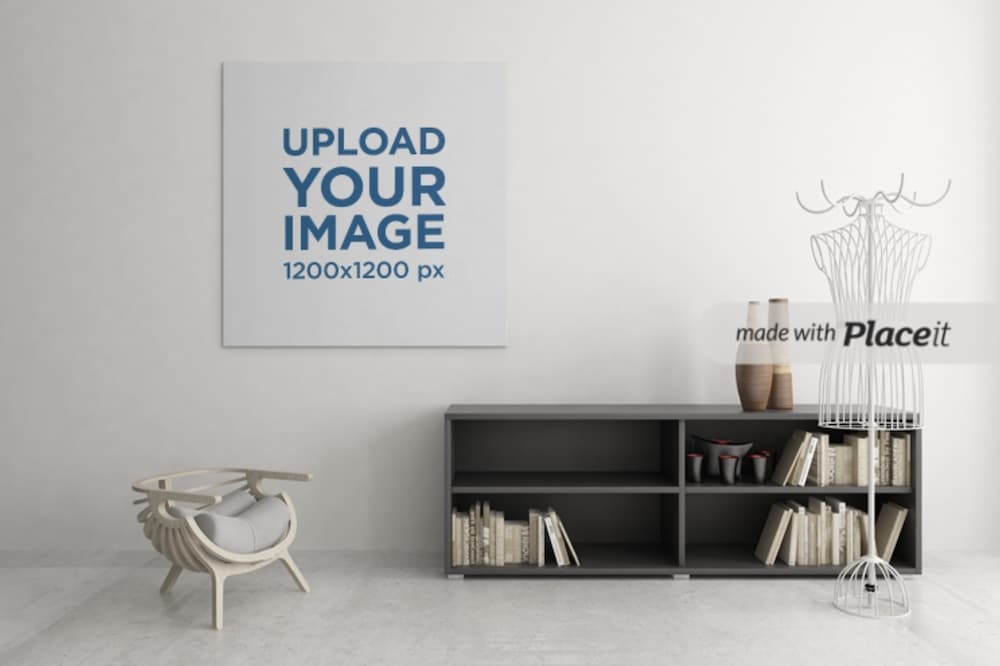 wall canvas mockup