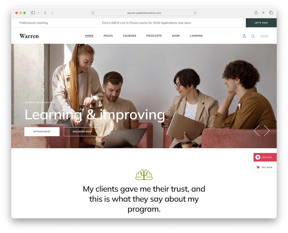 warren wordpress theme slider revolution plugin