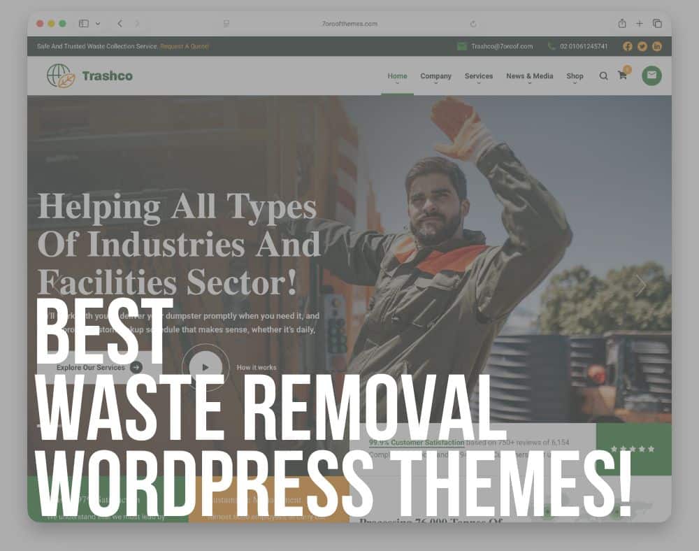 best waste removal wordpress themes