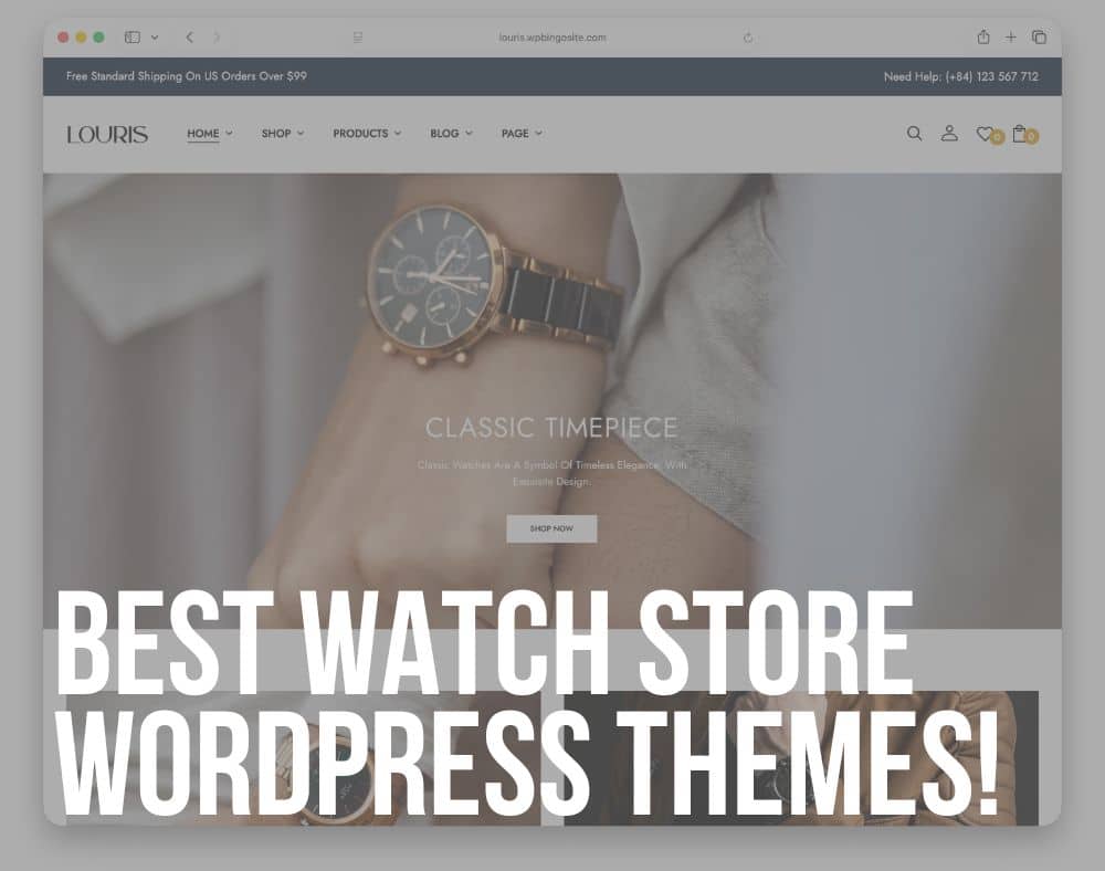 best watch store wordpress themes
