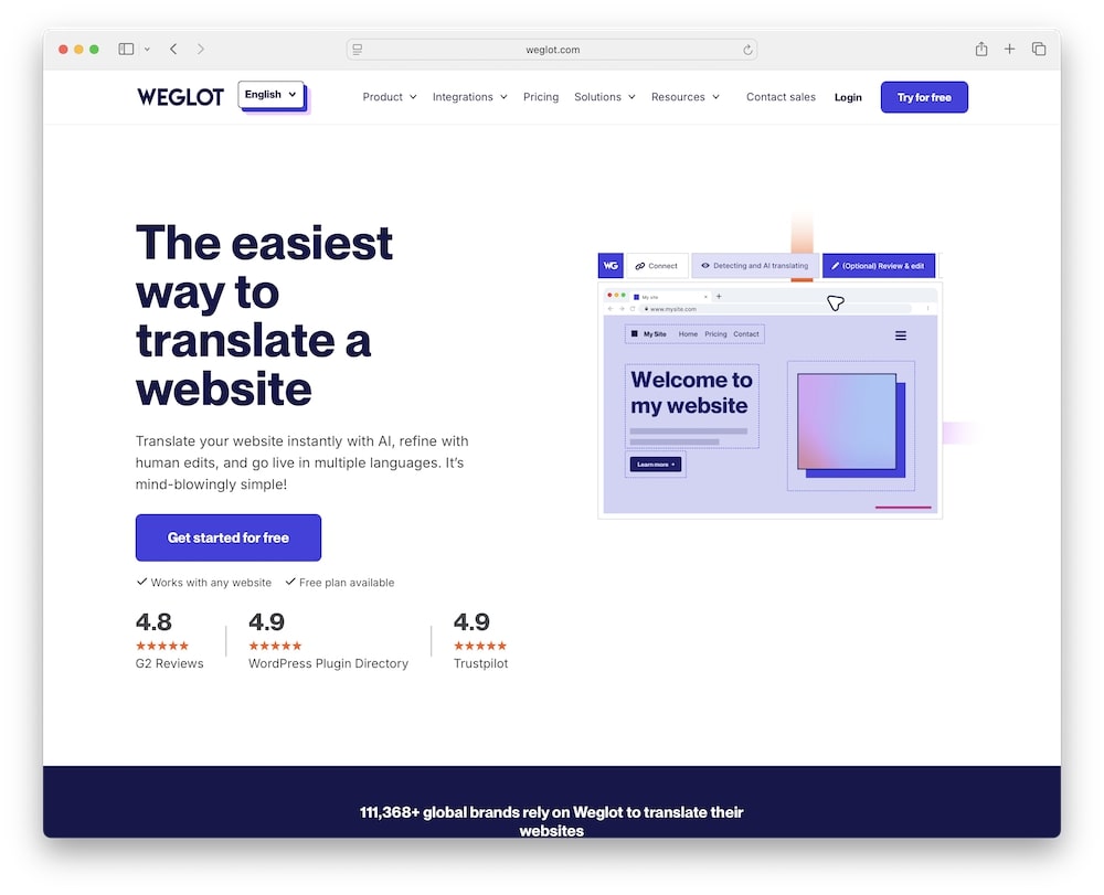 weglot wordpress translator
