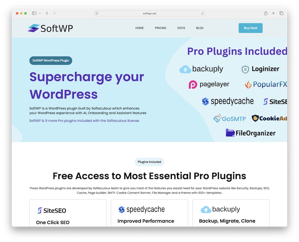 what is the softwp wordpress plugin