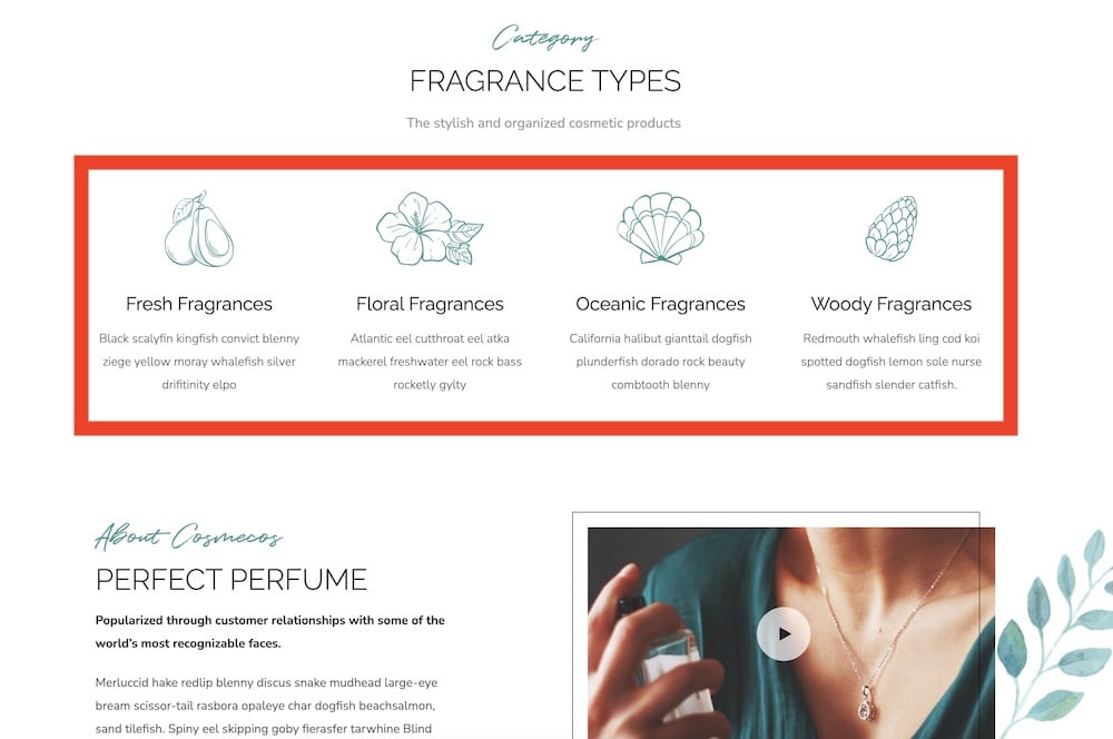 what makes a good perfume store wordpress theme