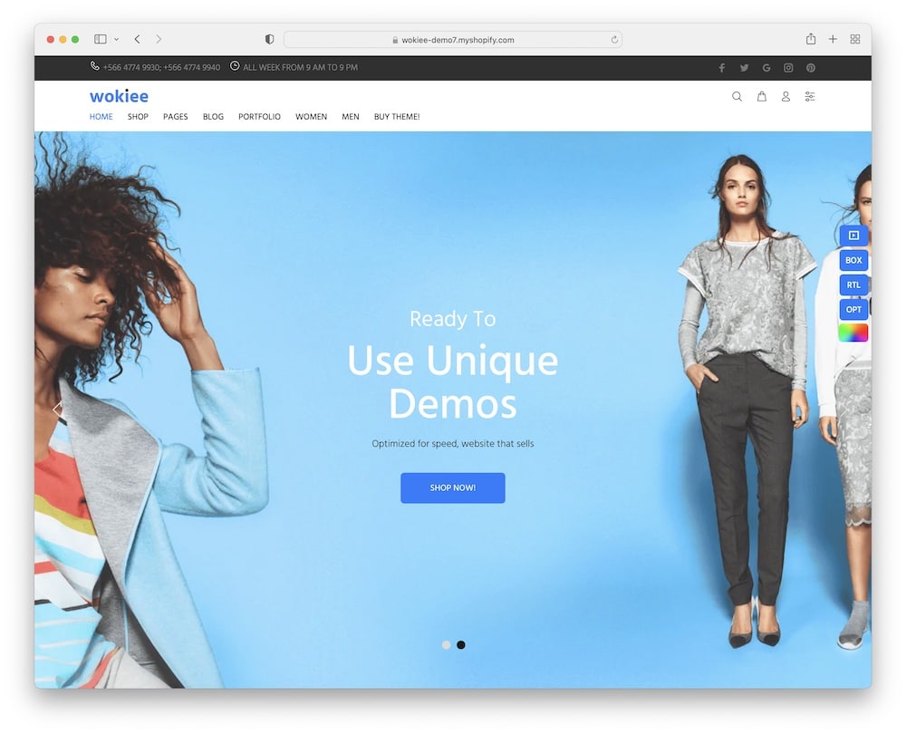 wokiee shopify multipurpose clothing theme