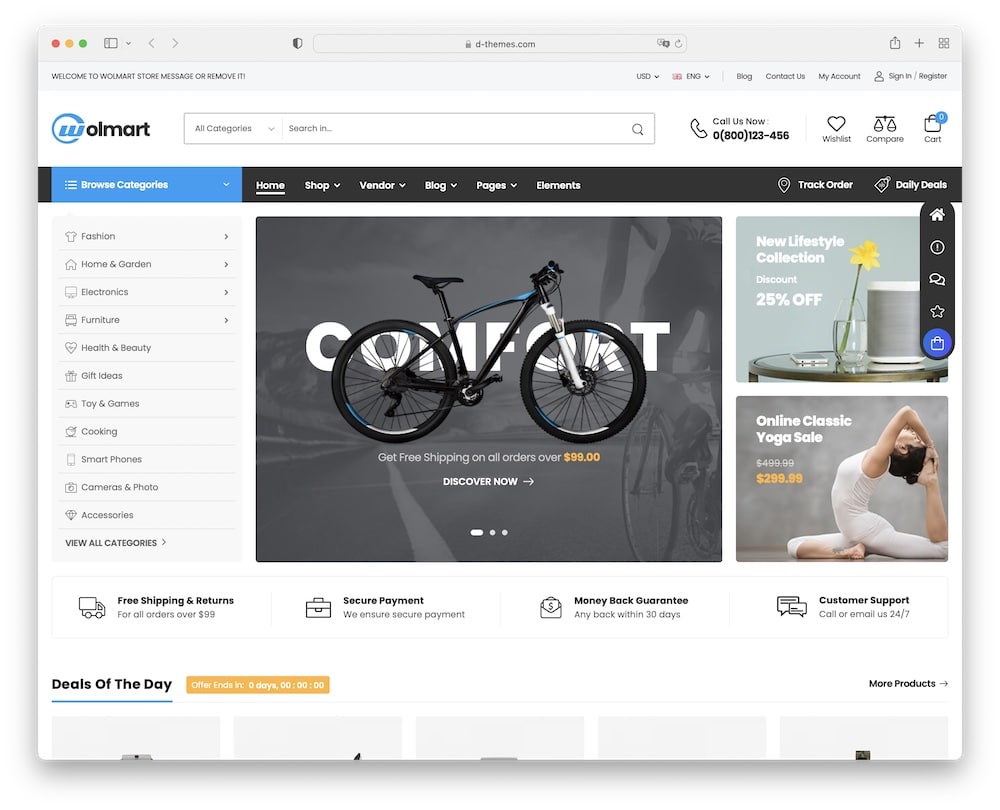 wolmart marketplace wordpress theme