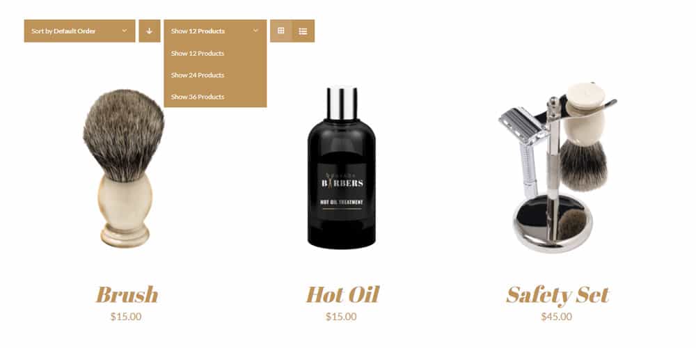 woocommerce product page layout example