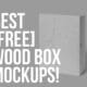 wood box mockups