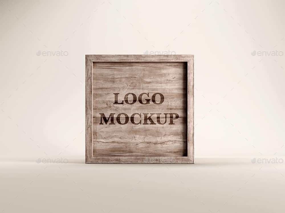 Wooden Box w/ Tie Mockup - Free Download Images High Quality PNG, JPG