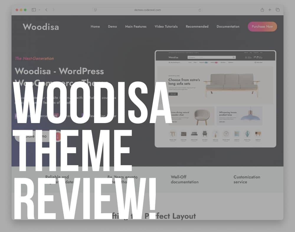 woodisa wordpress theme review