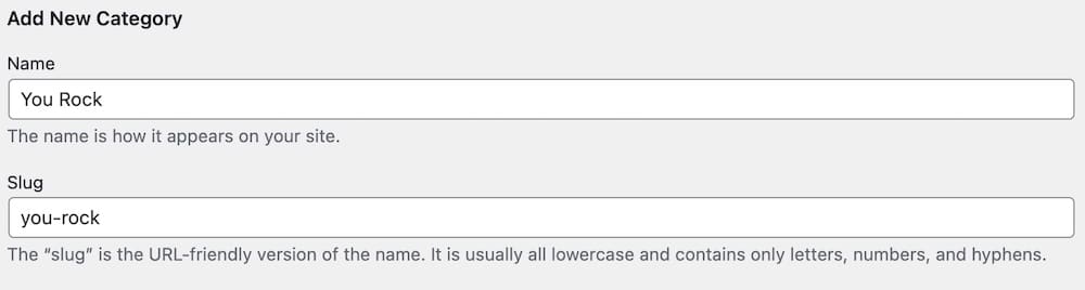 wordpress category slug