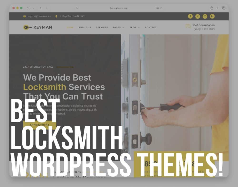 best wordpress locksmith themes
