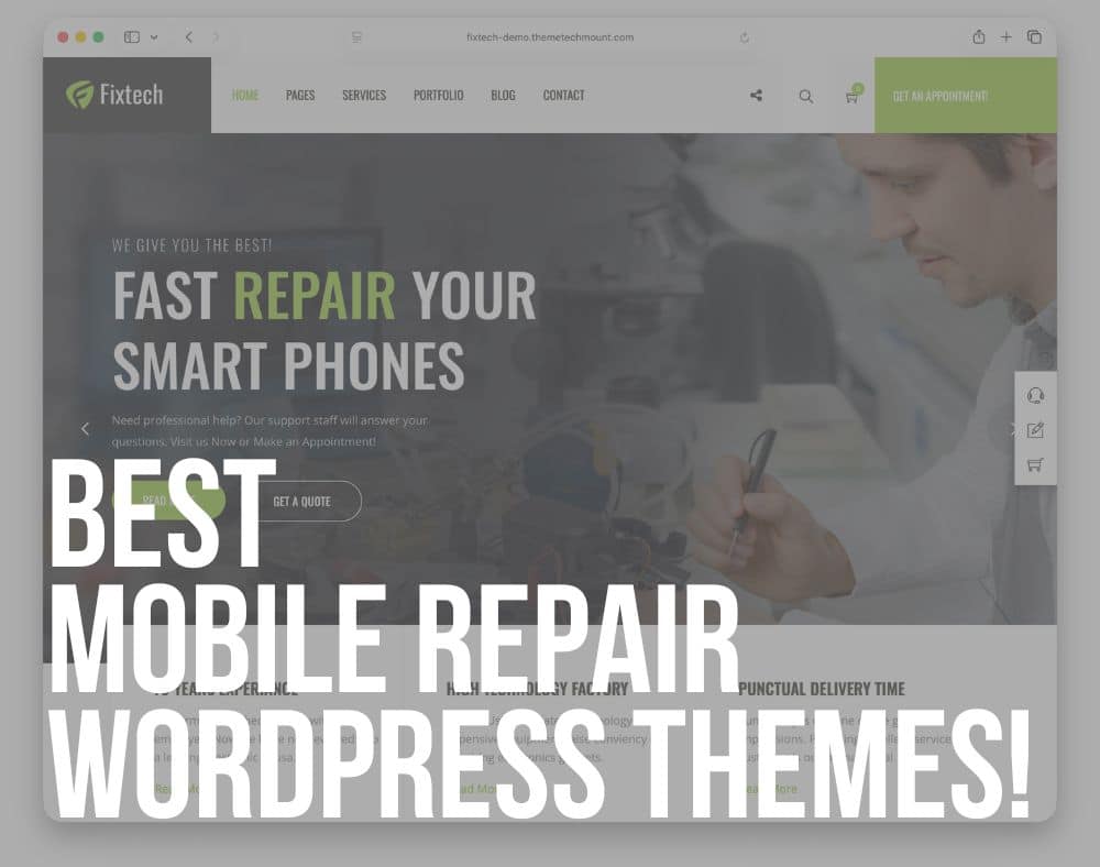 best wordpress mobile repair themes