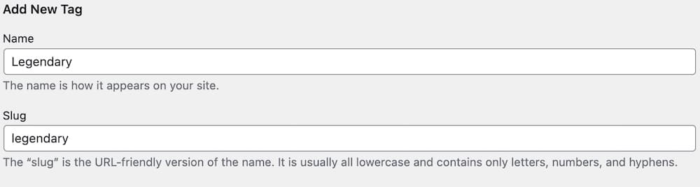wordpress tag slug