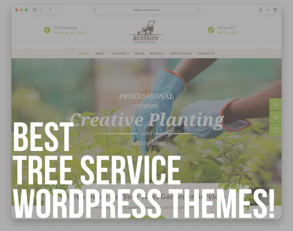 best wordpress tree service themes