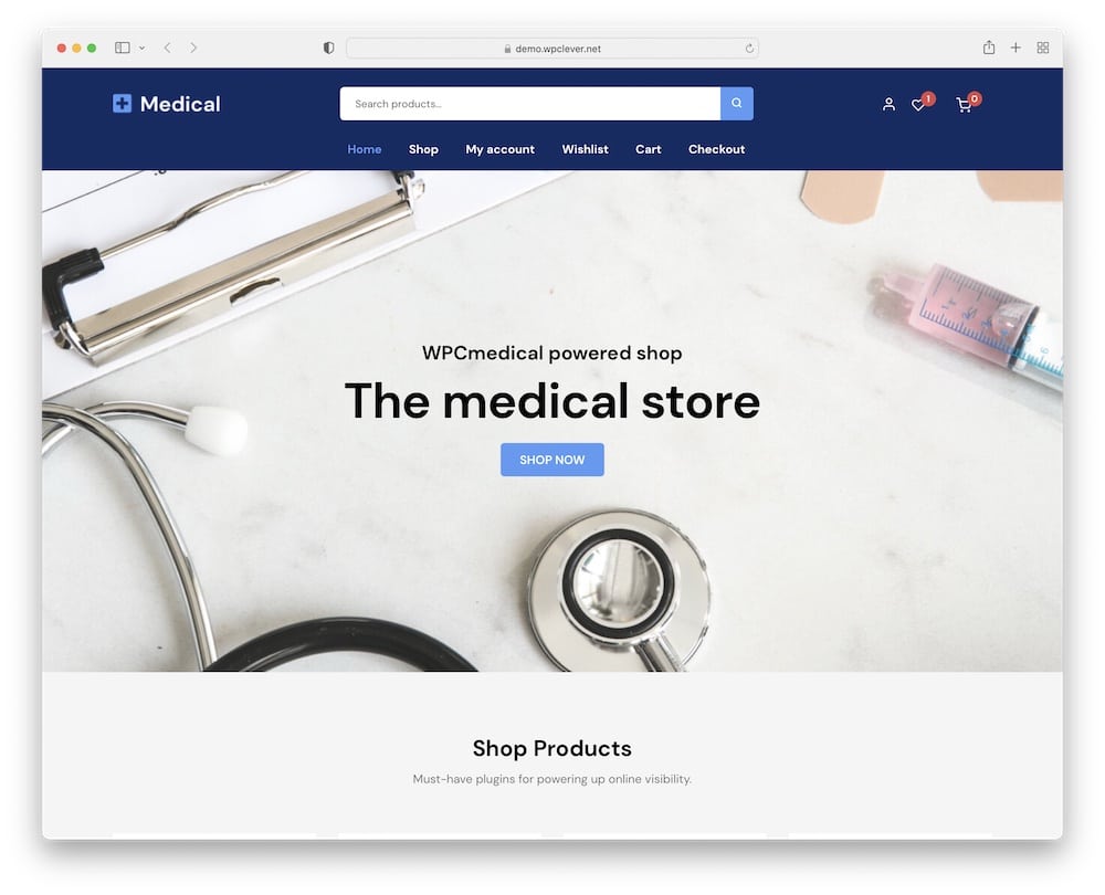 wpcmedical free medical ecommerce wordpress theme