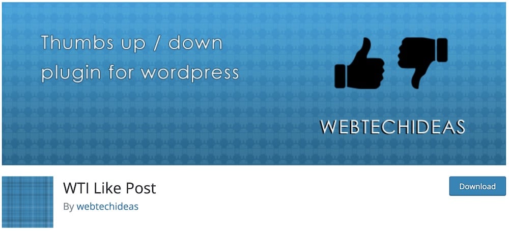 wti like post wordpress plugin