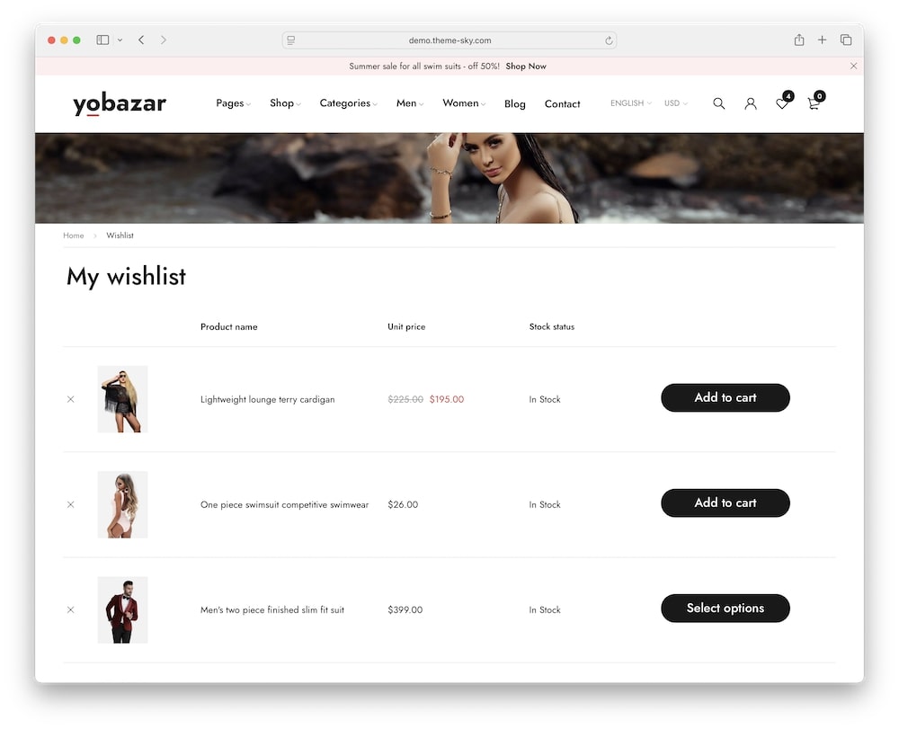 yobazar theme wishlist